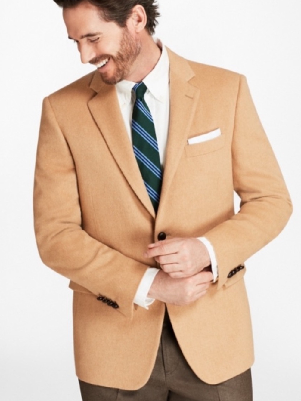 Brooks Brothers Camel Hair Sport Coat Size 42 Reg